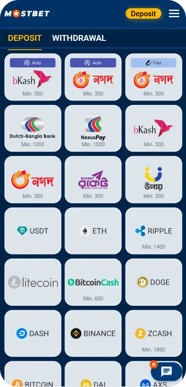 Mostbet Official Website in Bangladesh Deposit