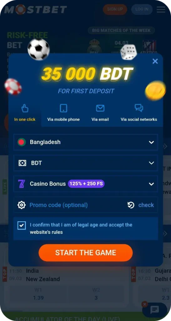 Mostbet Official Website in Bangladesh welcome bonus